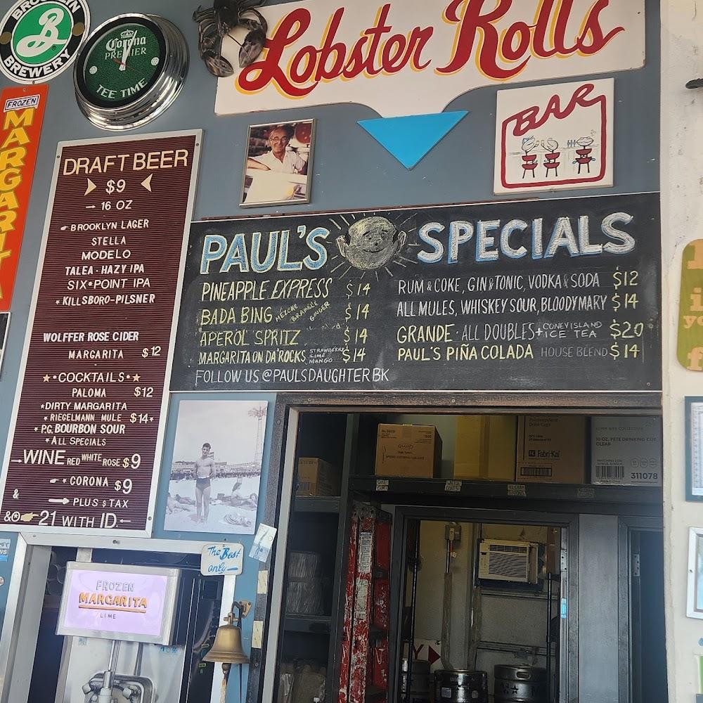 Paul's Daughter Menu image 3